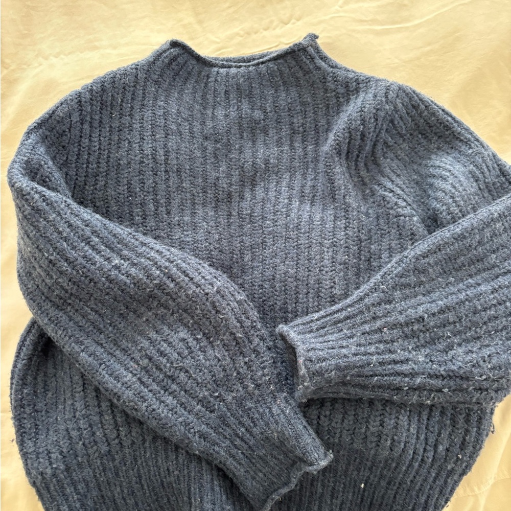 Madewell Soft Heathered Blue Sweater